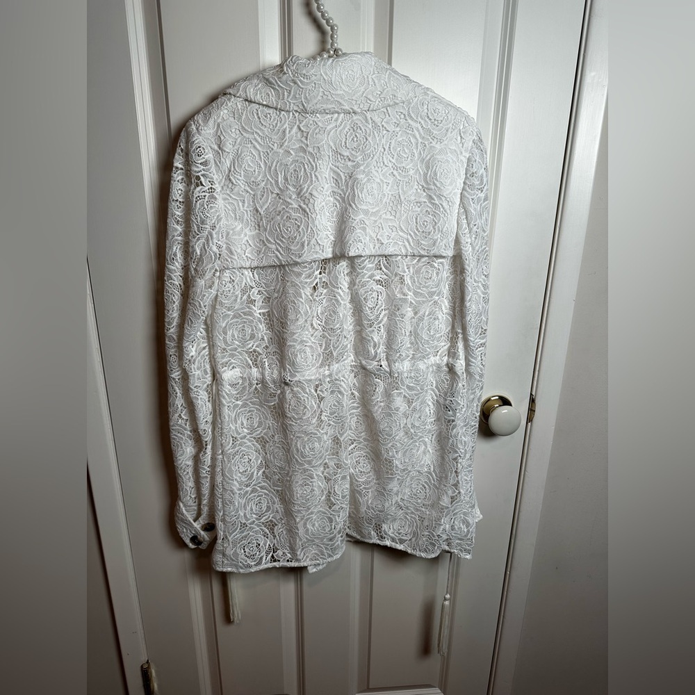 McQ by Alexander McQueen White Lace Blazer-never been used - Picture 4 of 12